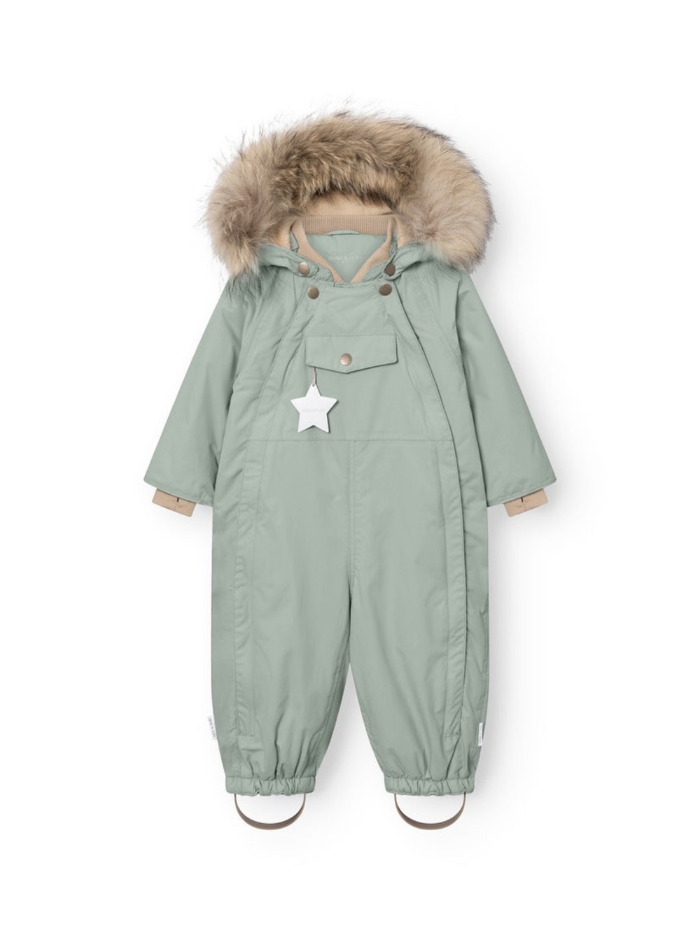 Mini A Ture Wristi Fur Snow Suit Winter Baby Warm Waterproof Luxury Bunting 1 yr